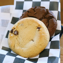 Load image into Gallery viewer, Foxship Bakery Vegan Chocolate Chip &amp; Double Chocolate Cookies