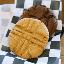 Load image into Gallery viewer, Foxship Bakery Vegan Peanut Butter &amp; Double Chocolate  Cookies
