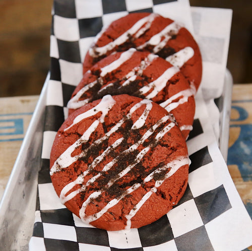 Foxship Bakery Vegan Red Velvet Oreo Cookies