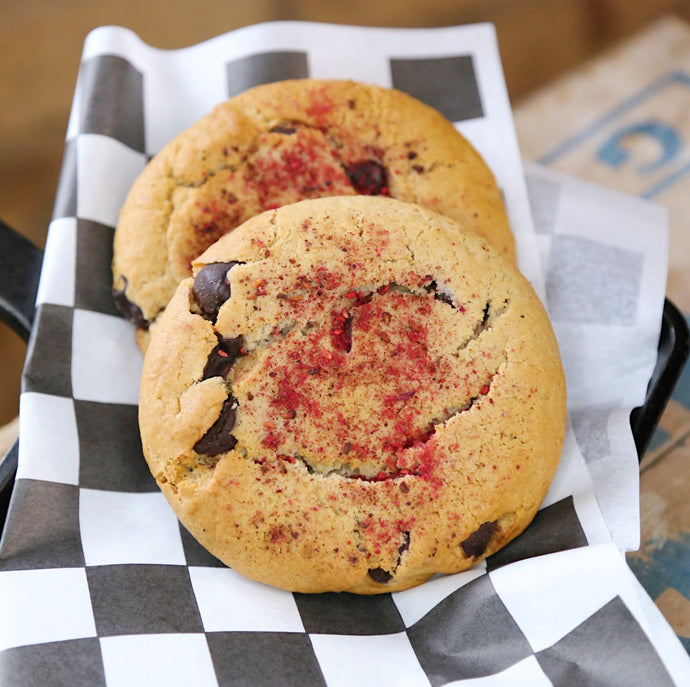 Foxship Bakery Vegan Dark Chocolate Raspberry  Cookies