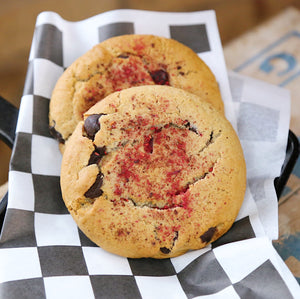 Foxship Bakery Vegan Dark Chocolate Raspberry Cookies