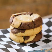 Load image into Gallery viewer, Foxship Bakery Vegan Chocolate Peanut Butter Marble Cookies