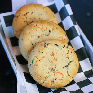 vegan halloween cake batter cookies