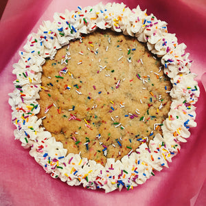 Vegan Cake Batter Cookie Cake