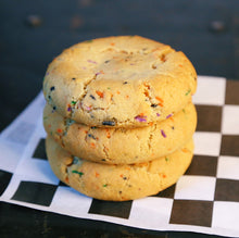 Load image into Gallery viewer, vegan halloween cake batter cookies